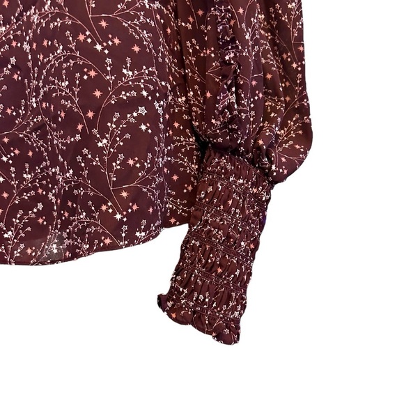 Max Studio Whimsygoth Fairy Cottagecore Coquette Modest Pink Violet Top Sz M‎ - Picture 8 of 11